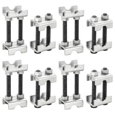Imagem de DASBET Espaçadores ajustáveis de mola de bobina bidirecional, pacote com 8, ferramenta de compressor de mola de elevação ou inferior de 2,5 a 5 cm, mini impulsionador de mola helicoidal para