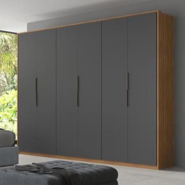 Imagem de Guarda Roupa Casal 6 Portas e 6 Gavetas Equador - Demóbile, Amêndola/G