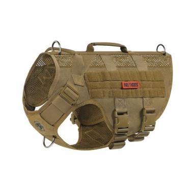 Imagem de Arnês para cães OneTigris No Pull Tactical Aire Mesh Brown M