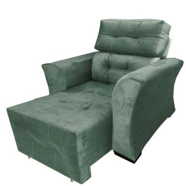 Imagem de Poltrona Amamentação Reclinável Retrátil Grécia - B Home Decor, Verde