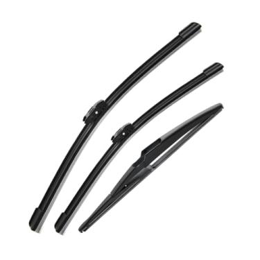 Imagem de Kit com 3 Palhetas Limpador para-brisa Dianteiras e Traseira para,Palheta do Limpador de Para-brisa Premium para Todas as Estações para Renault Captur Kaptur 2016-2020,Borracha Natural Bayonet