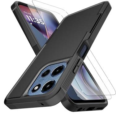 Imagem de Capa para Moto G 5G 2025 [proteção contra quedas de grau militar] [antiderrapante] [2 peças de protetor de tela TPE HD] Capa resistente à prova de choque para Motorola Moto G 5G 2025 6,7 polegadas