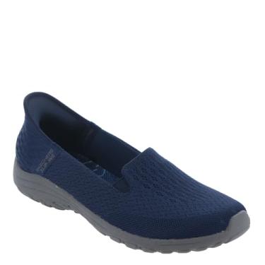 Imagem de Skechers Mocassim feminino Reggae Fest 2.0-Guiding Light Slip-ins, Azul marino, 40