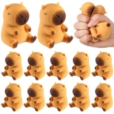 Imagem de Brinquedos para alívio do estresse Meooeck Mini Animal Toys, 12 peças 