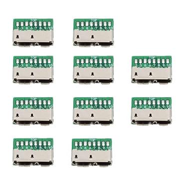 Imagem de xiwai 10 pçs/conjunto DIY OEM Micro USB 3.0 10 pinos soquete fêmea montagem SMT tipo placa PCB para disco USB