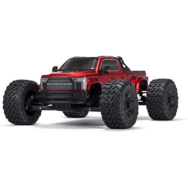 Imagem de Automodelo Arrma 1/7 Big Rock 6S 4WD BLX Monster RTR Elétric, vermelho