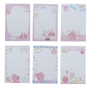 Imagem de Aacehlh 6 Pack Cute Animal Notepads,50 Sheets Per Pad, 3.2 x 5.2 inches Memo Pads for Office Home Gifts School Supply to Do List (cartoon rabbit(6pcs))