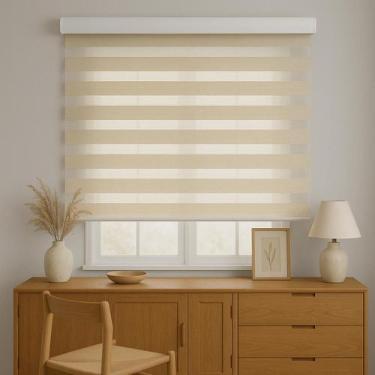 Imagem de Persiana Double Vision Sunny 120larg x 160alt (com bandô) - Top Flex, 