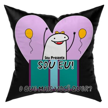 Imagem de Almofada Avulsa Cheia C/ Frases 45Cm X 45Cm Seu Presente