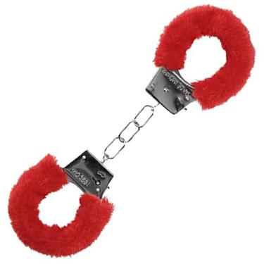Imagem de Algemas De Metal Erotica Revestida Com Pelucia Sexual Chaves Diversão Fantasia De Policia