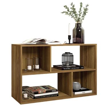 Imagem de Estante Livreiro Multiuso Nicho Versátil Marrom Caemmun