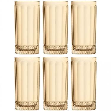 Imagem de Conjunto De Copos Altos L`hermitage Splendor 360 Ml 6 Peças Ambar