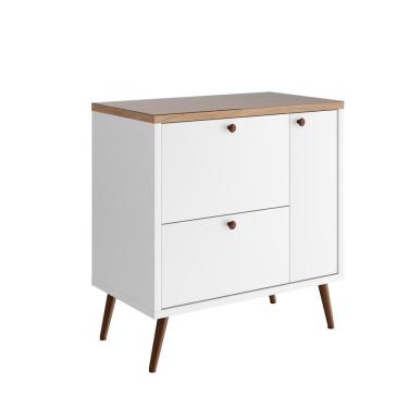 Imagem de Gabinete Com Pés Para Banheiro Sem Cuba Madri Branco-tauari