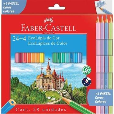 Imagem de Lápis De Cor 24 Cores + 4 Cores Pastel Faber-castell