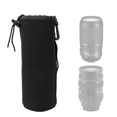 Imagem de Bolsa de Lente, Tecido Impermeável à Prova de Choque Anti-arranhões Com Bolsa Protetora de Lente de Gancho para Lente AE S VR 70-300mm F/4, EF 24-70mm F/2.8L USM, para Lentes de
