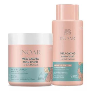 Imagem de Kit Creme de Pentear e Gelatina Meu Cacho, Meu Crush Inoar