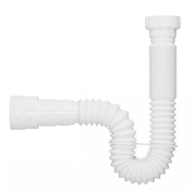 Imagem de SifãO FlexíVel Sanfonado AjustáVel Pia Cozinha Tanque Branco(4)