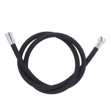 Imagem de Mangueira de Chuveiro Portátil Flexível de 4,9 Pés, Substituição Mangueira Extensão Universal Chuveiro, Conectores do Aquecedor água para Tomar Banho Com Design Prova Explosão, Material Premium (Aço