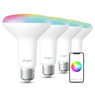 Imagem de Sengled Lâmpadas Inteligentes De Modo Duplo, Que Mudam Cor Com Controle Remoto E Aplicativo, Led Rgbw 2700K-6500K Regulável A19 65W, Temporizador Grupo (4P Sem Remoto, Compatível Alexa Google)