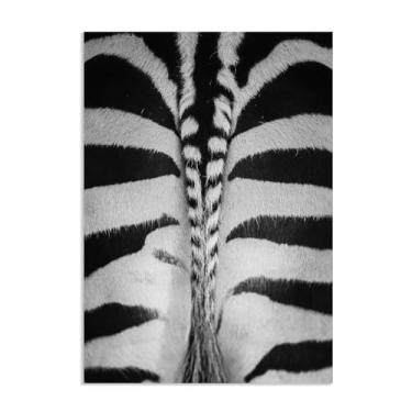 Imagem de SDYJ6GSW Imagens de animais em preto e branco para decoração de parede com bumbum de zebra preto e branco, impressão de imagem de cavalo, pintura de arte de parede, zebra, decoração de parede para