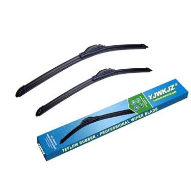 Imagem de YJWKJZ Palhetas De Limpador Para-Brisa 20" + 18" Para Toyota Rav4 1996-2000, Ford Escape 2005-2007, Hyundai Elantra 1996-2006 E Accent 1995-2006 (Conjunto 2)