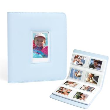Imagem de CAIYOULE Álbum De Fotos Com 288 Bolsos 2,15 X 3,4 Para Câmera Instantânea Fujifilm Instax Mini 3 Polegadas Fuji 12/11/99/90/Evo/7+/40/8 Liplay Link2 Polaroid Snap Pic-300 Kodak Album (Azul)