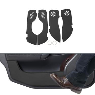 Imagem de TUCKBOLD Adesivo de couro para porta de carro antichute para Infiniti Q70L 2013-2015 Protetor de borda lateral da porta acessórios interiores preto 1 conjunto