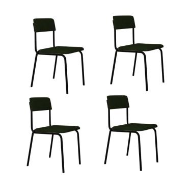 Imagem de Cadeira Fit Fixa C/4 Pes 475 X 505 X 810 Mm C/4 Un. Klee Verde Musgo Klee Verde Musgo