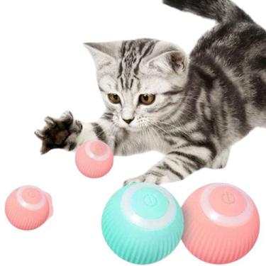 Imagem de Bola Giratória Inteligente Brinquedo Pet Gato Silicone Usb - Automatic