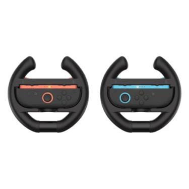 Imagem de Racing Wheel Set for Switch 2 Joy-C on, 2-Pack Steering Wheel Controller Grips for Mario Kart (3195)