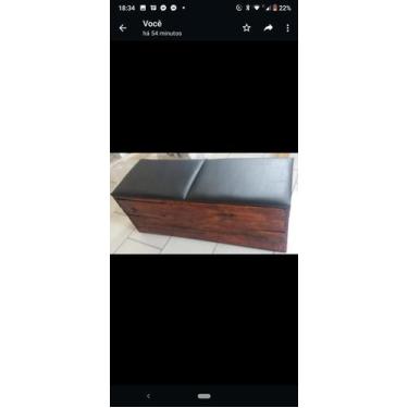 Imagem de Puff Baú Rustico Estofado - Honorato