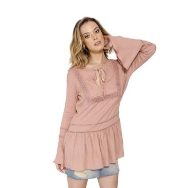 Imagem de Bata Ampla Manga Sino Handbook Feminino-Feminino