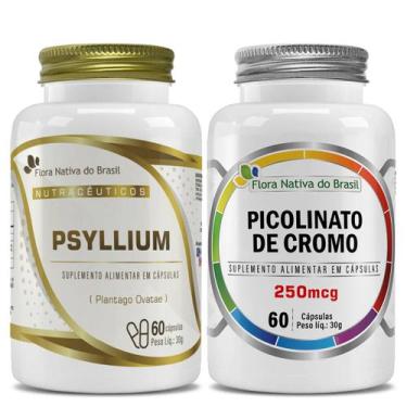 Imagem de Kit Picolinato De Cromo + Psylium 60 Cápsulas Flora Nativa do Brasil