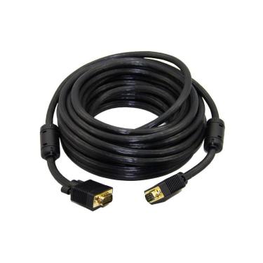 Imagem de Cabo NWT para Monitor VGA HD15M x HD15M 20M Preto com Filtro