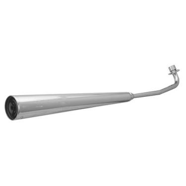 Imagem de Escapamento Moto Honda Biz 100 1998 a 2005 Modelo Original Cromo Forte