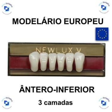Imagem de Dente NewLux V Anterior Inferior - Reaw, IK12 Inferior Cor BL2