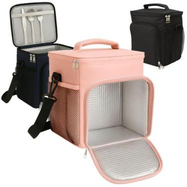 Imagem de Bolsa Térmica Marmita Lancheira Bebidas 9.5L Para Trabalho Viagem - Mo