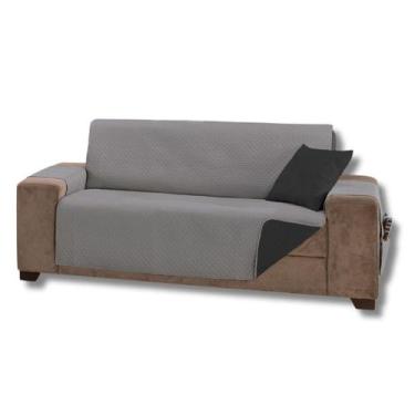 Imagem de Capa Protetora De Sofá King 4 Lugares Impermeável Dupla Face - Mr Enxo