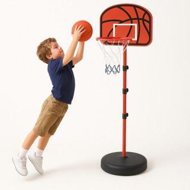 Imagem de Tabela De Basquete Infantil Radical Até 202cm C/ Bola Bomba - DM TOYS
