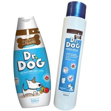 Imagem de Kit de Banho para Cachorros e Gatos Pele Sensível – Shampoo Neutro Pet Suave+Condicionador PET Hidratante Sem Enxágue Contra Coceira e Ressecamento