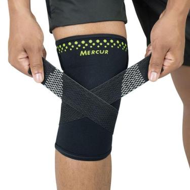 Imagem de Joelheira de Termocompressão com Cintas Cruzadas Mercur - Tamanho M