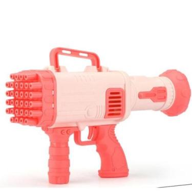 Imagem de Lança Bolhas Sabão Mod: Metraladora 32 buracos Cor:Rosa - SACKS, Metra