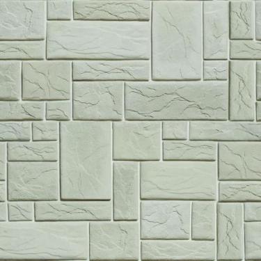 Imagem de Papel De Parede Adesivo Rustica Claro Pedra Verde 5m