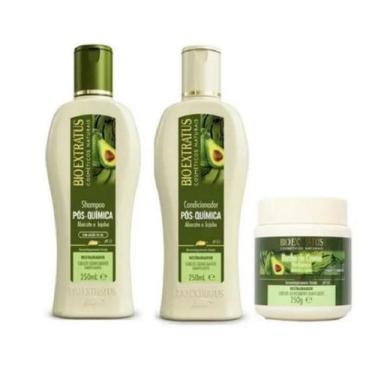 Imagem de Bio Extratus Pos-Quimica Shampoo+Condicionador+Banho de Creme 250ml