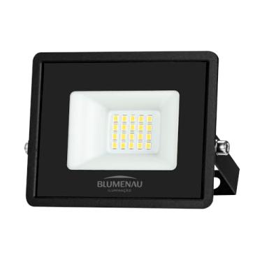 Imagem de Refletor Blumenau Led Tech Pro 20W Preto Bivolt 6500K Luz Branca