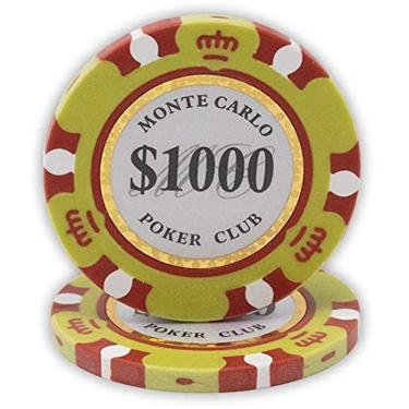 Imagem de Fichas de pôquer DA VINCI Monte Carlo Poker Club 14g x50 amarelas