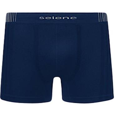 Imagem de Cueca De Microfibra Boxer Box Selene Sem Costura Plus Size X1 X2 X3, M
