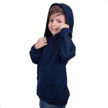 Imagem de Blusa Moletom Infantil Liso Premium Algodão Felpudo Várias Cores  - RO