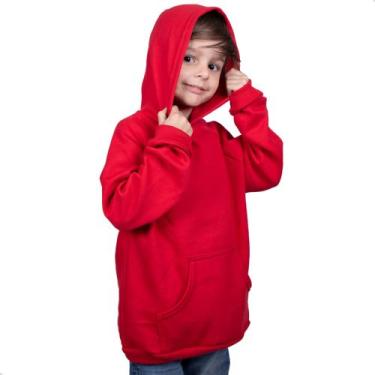 Imagem de Blusa Moletom Infantil Liso Premium Algodão Felpudo Várias Cores  - RO