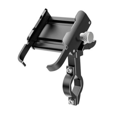 Imagem de predolo Suporte de telefone para bicicleta, à prova de choque, liga de alumínio, vários ângulos, amplo uso, suporte de montagem no guidão para andar de carro, Preto